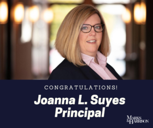 Joanna L. Suyes, Principal of Marks & Harrison Law Firm