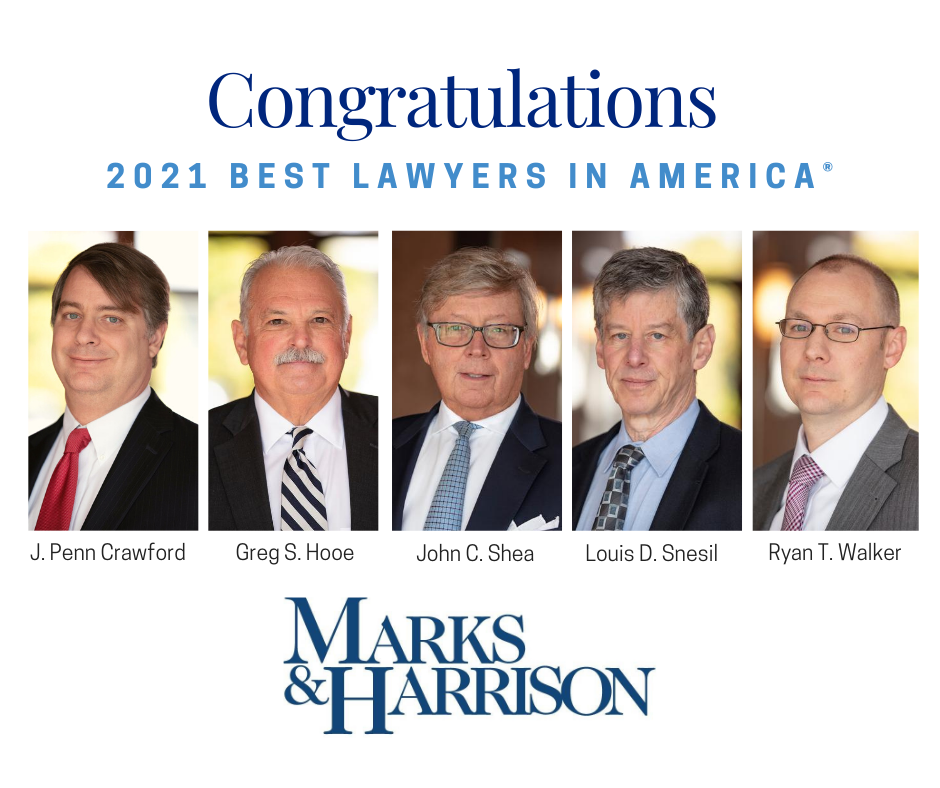 5 Marks & Harrison Lawyers Named To 2021 Best Lawyers List